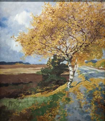 Landstraße im Herbst